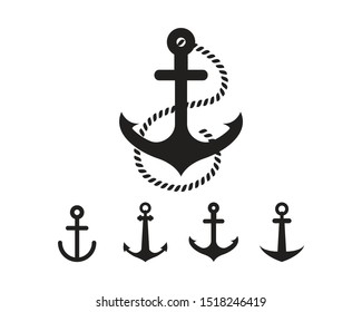 Anchor icon graphic design template vector illustration