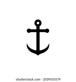 Anchor icon, great design for any purposes. Linear illustration with anchor icon. Vector pattern.