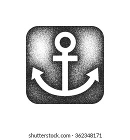 Icono de delimitador en color gris. Ilustración vectorial.