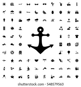 anchor icon illustration isolated vector sign symbol