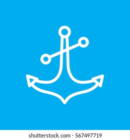 anchor icon illustration isolated vector sign symbol
