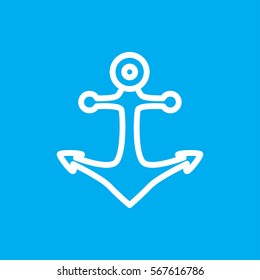 anchor icon illustration isolated vector sign symbol