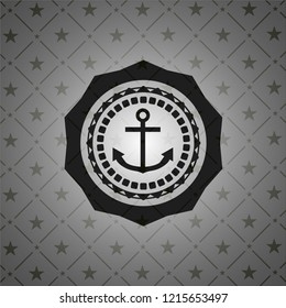 anchor icon inside black badge
