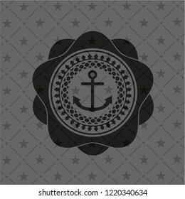anchor icon inside black emblem