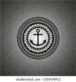 anchor icon inside dark badge