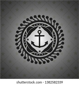 anchor icon inside dark badge