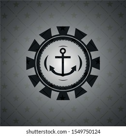 anchor icon inside dark badge