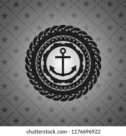 anchor icon inside dark emblem