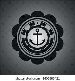 anchor icon inside dark emblem