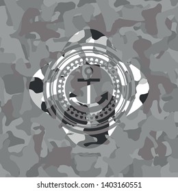 anchor icon inside grey camo emblem