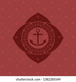 anchor icon inside red emblem