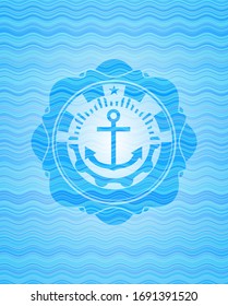 Ankersymbol innerhalb des Wasserkonzepts: