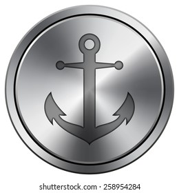 Anchor icon. Internet button on white background. EPS10 Vector. 