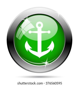 Anchor icon. Internet button on white background. EPS10 vector.