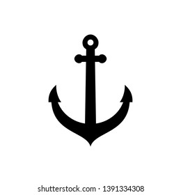 Anchor icon isolated on white background