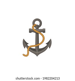 anchor icon isolated on white background. Vector illustration