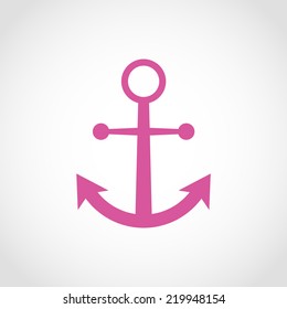 Anchor Icon Isolated on White Background