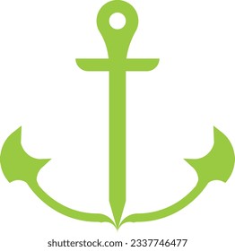 Anchor icon isolated on a white background. Vector illustration.