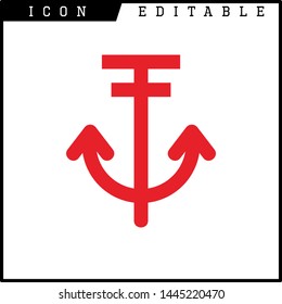 anchor icon isolated sign symbol vector illustration - vector 
