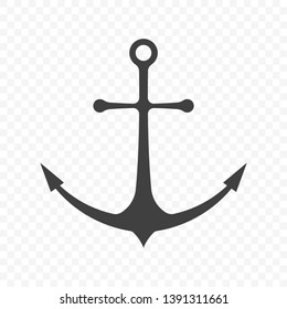 Anchor icon. Isolated vector on transparent background