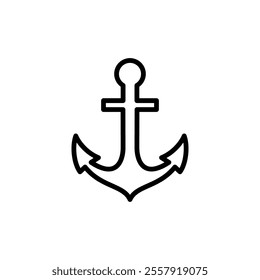 Anchor icon logo design. Anchor sign and symbol. Anchor marine icon.