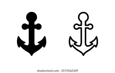 Anchor icon logo design. Anchor sign and symbol. Anchor marine icon.