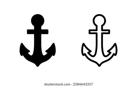 Anchor icon logo design. Anchor sign and symbol. Anchor marine icon.