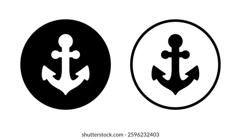 Anchor icon logo design. Anchor sign and symbol. Anchor marine icon.