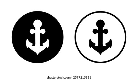 Anchor icon logo design. Anchor sign and symbol. Anchor marine icon.