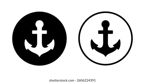 Anchor icon logo design. Anchor sign and symbol. Anchor marine icon.