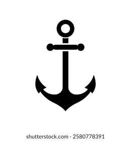 Anchor icon logo design template isolated illustration