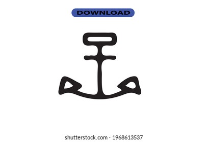 icono de anclaje o logotipo de alta resolución