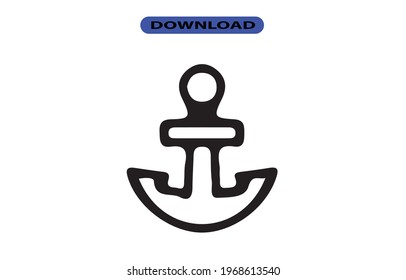 icono de anclaje o logotipo de alta resolución