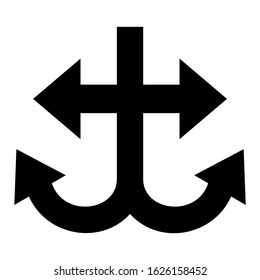 anchor icon or logo isolated sign symbol vector illustration - high quality black style vector icons
