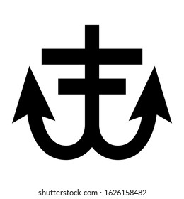 anchor icon or logo isolated sign symbol vector illustration - high quality black style vector icons
