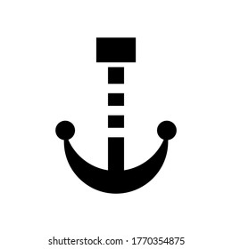 anchor icon or logo isolated sign symbol vector illustration - high quality black style vector icons
