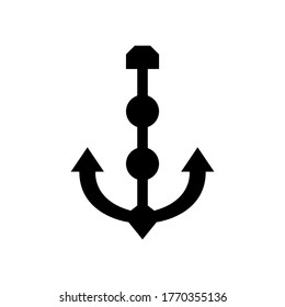 anchor icon or logo isolated sign symbol vector illustration - high quality black style vector icons

