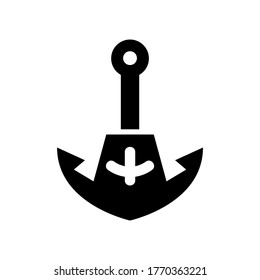 anchor icon or logo isolated sign symbol vector illustration - high quality black style vector icons
