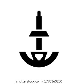anchor icon or logo isolated sign symbol vector illustration - high quality black style vector icons
