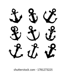 anchor icon or logo isolated sign symbol vector illustration - Collection of high quality black style vector icons
