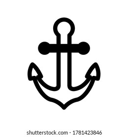 anchor icon or logo isolated sign symbol vector illustration - high quality black style vector icons
