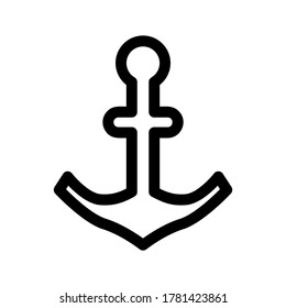 anchor icon or logo isolated sign symbol vector illustration - high quality black style vector icons
