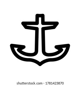 anchor icon or logo isolated sign symbol vector illustration - high quality black style vector icons
