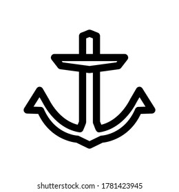 anchor icon or logo isolated sign symbol vector illustration - high quality black style vector icons
