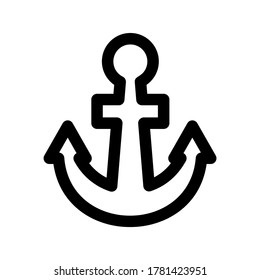 anchor icon or logo isolated sign symbol vector illustration - high quality black style vector icons
