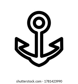 anchor icon or logo isolated sign symbol vector illustration - high quality black style vector icons

