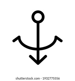 anchor icon or logo isolated sign symbol vector illustration - high quality black style vector icons
