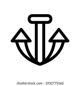 anchor icon or logo isolated sign symbol vector illustration - high quality black style vector icons
