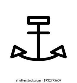 anchor icon or logo isolated sign symbol vector illustration - high quality black style vector icons
