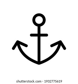 anchor icon or logo isolated sign symbol vector illustration - high quality black style vector icons
